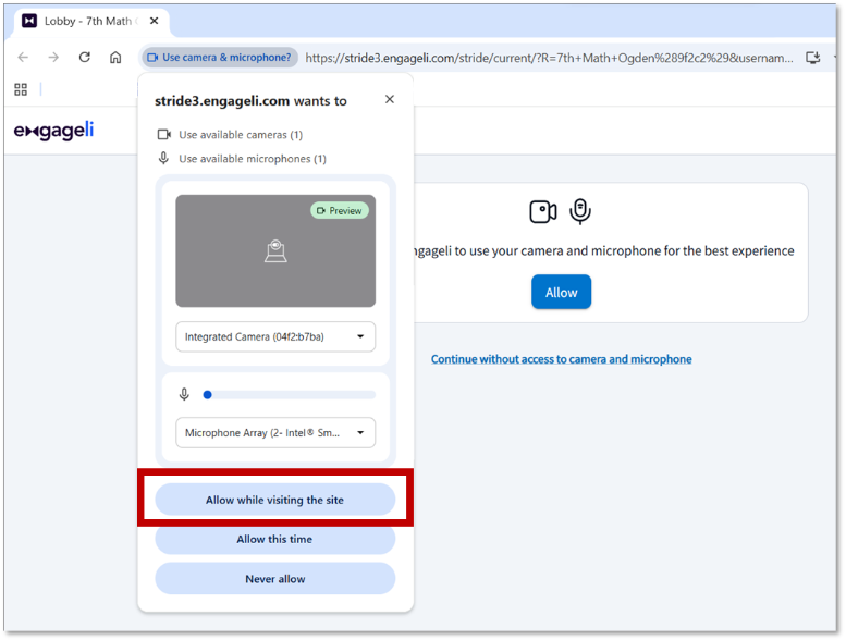 Engageli Class Connect: Microphone/Camera Not Working
